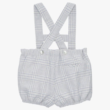 Plaid Shorts with Suspenders